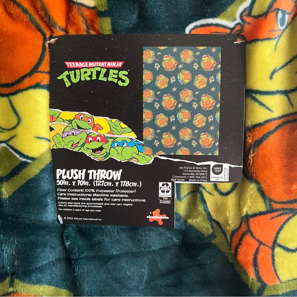 Teenage Mutant Ninja Turtles Throw - Picture 2 of 5